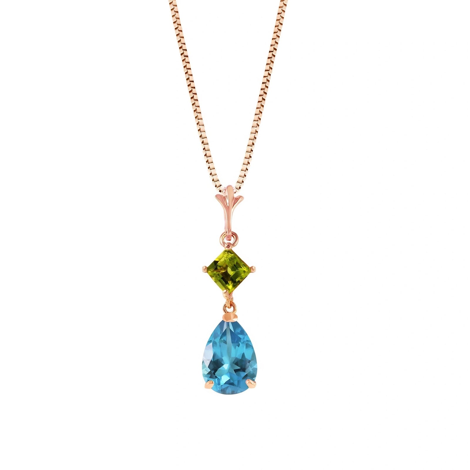 Rose Gold Classic Necklace Amethyst 10K — Palma
