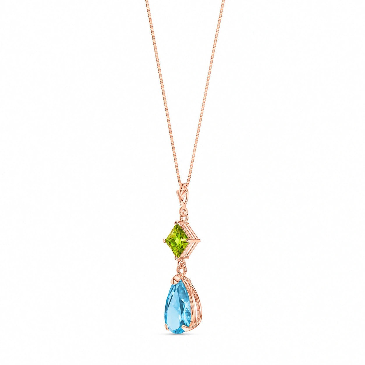 Rose Gold Classic Necklace Amethyst 10K — Palma
