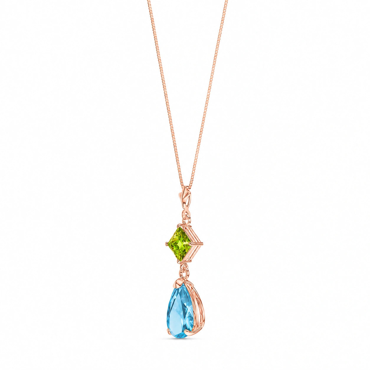 Rose Gold Classic Necklace Amethyst 10K — Palma