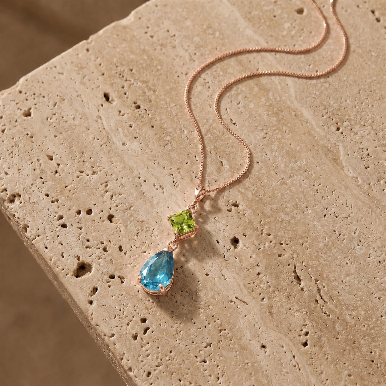 Rose Gold Classic Necklace Amethyst 10K — Palma