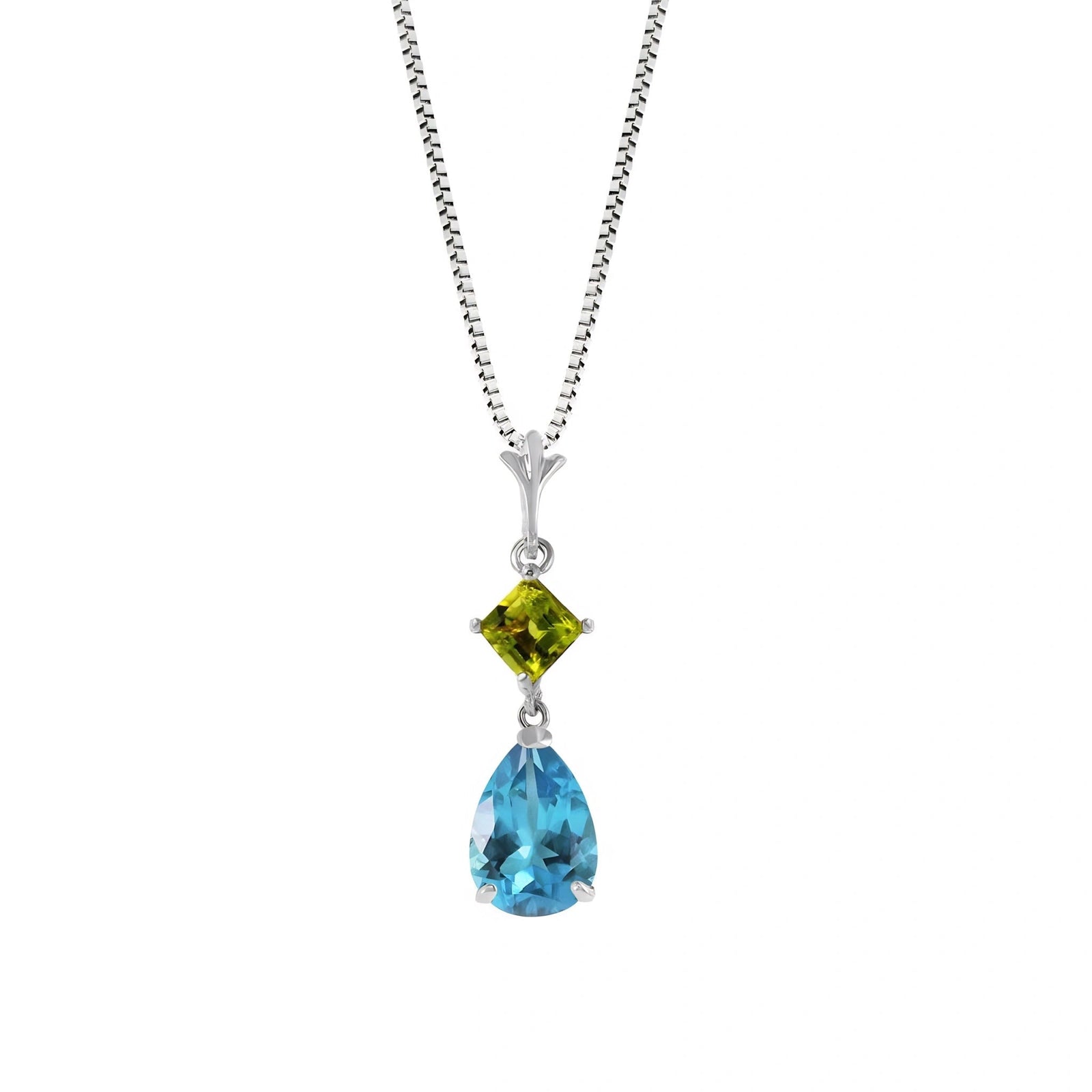 White Gold Classic Necklace Amethyst 10K — Palma