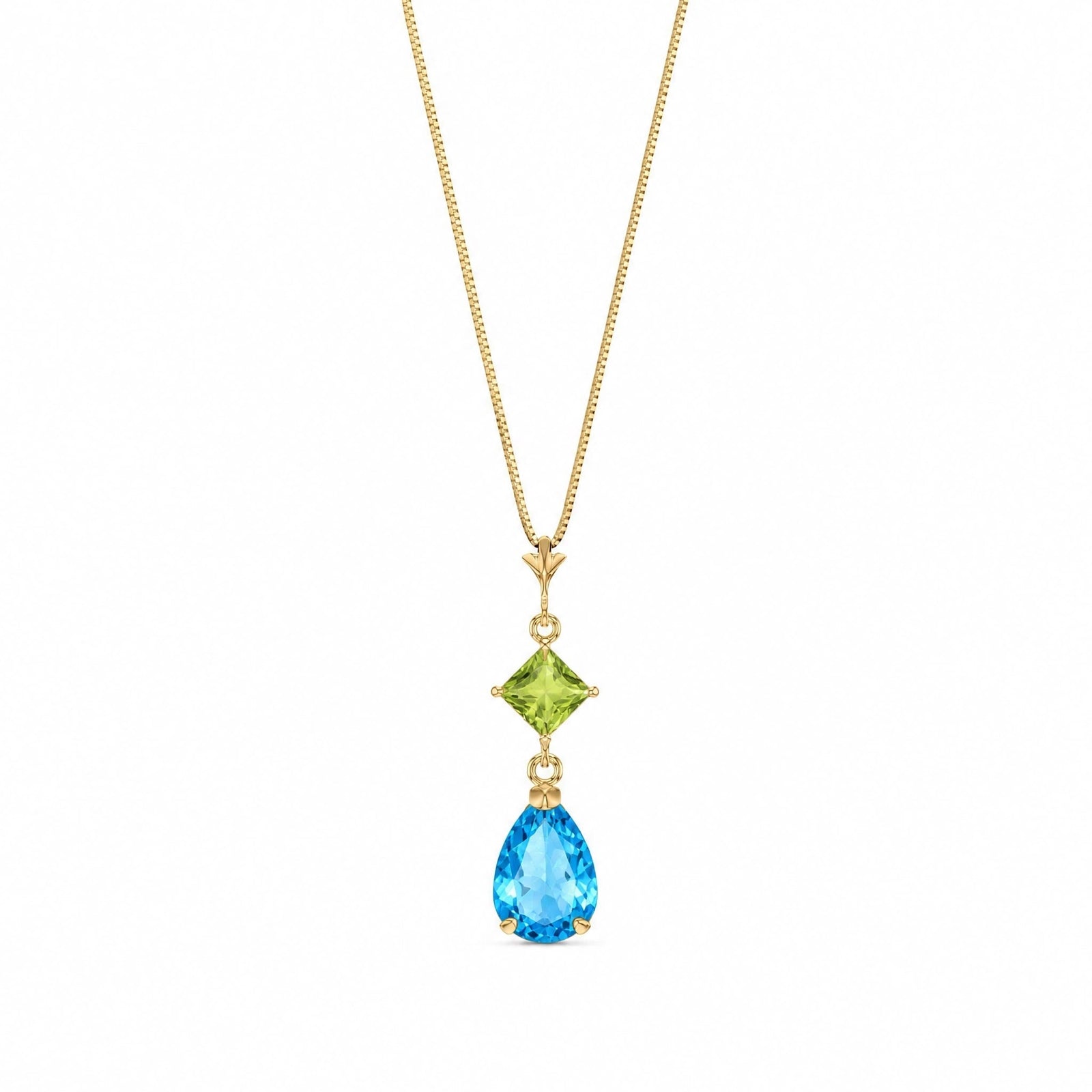 Yellow Gold Classic Necklace Amethyst 10K — Palma