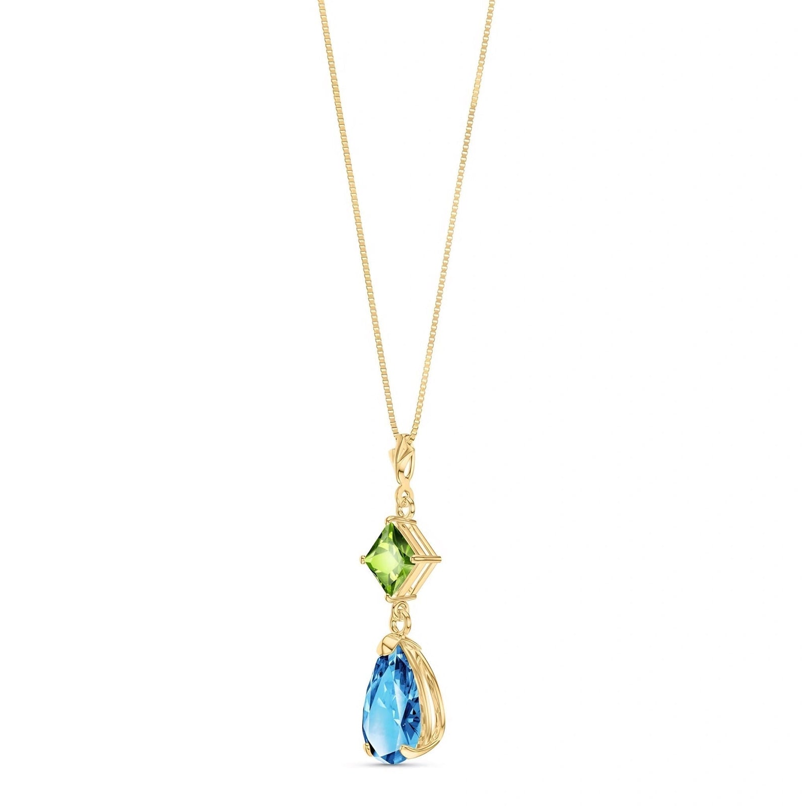 Yellow Gold Classic Necklace Amethyst 10K — Palma