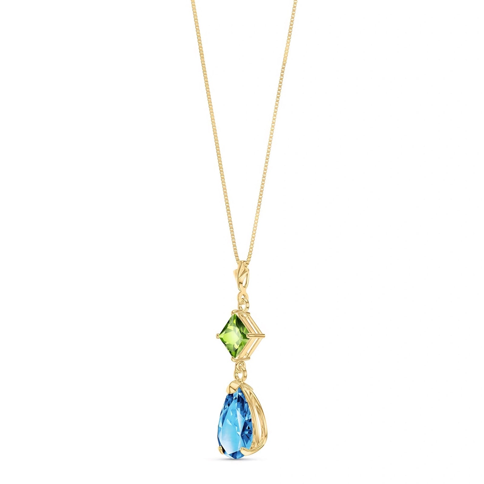 Yellow Gold Classic Necklace Amethyst 10K — Palma