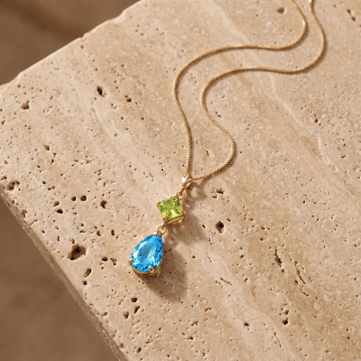 Yellow Gold Classic Necklace Amethyst 10K — Palma