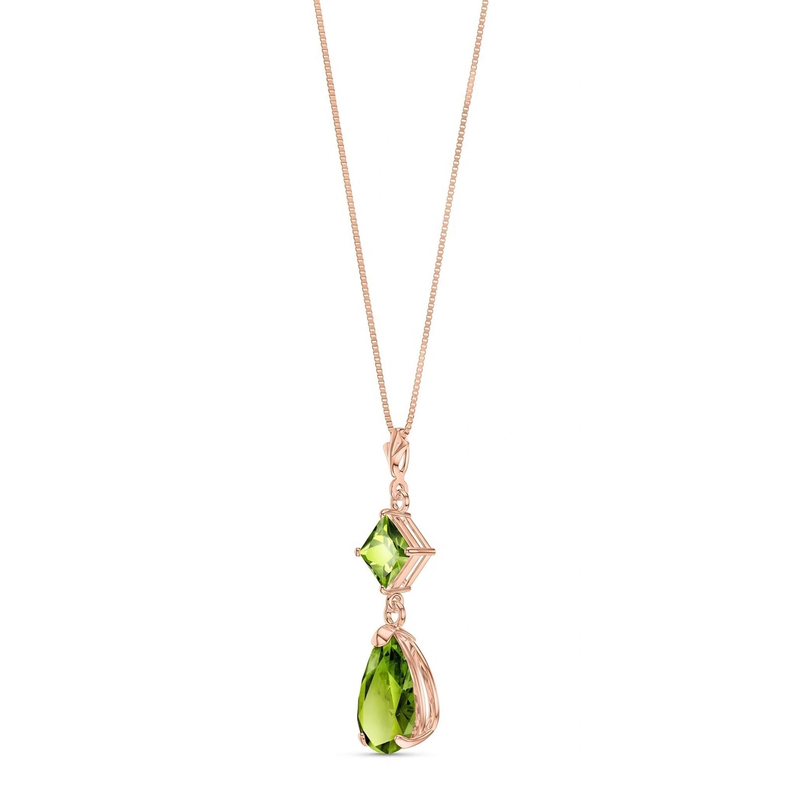 Rose Gold Classic Necklace Citrine 10K — Palma
