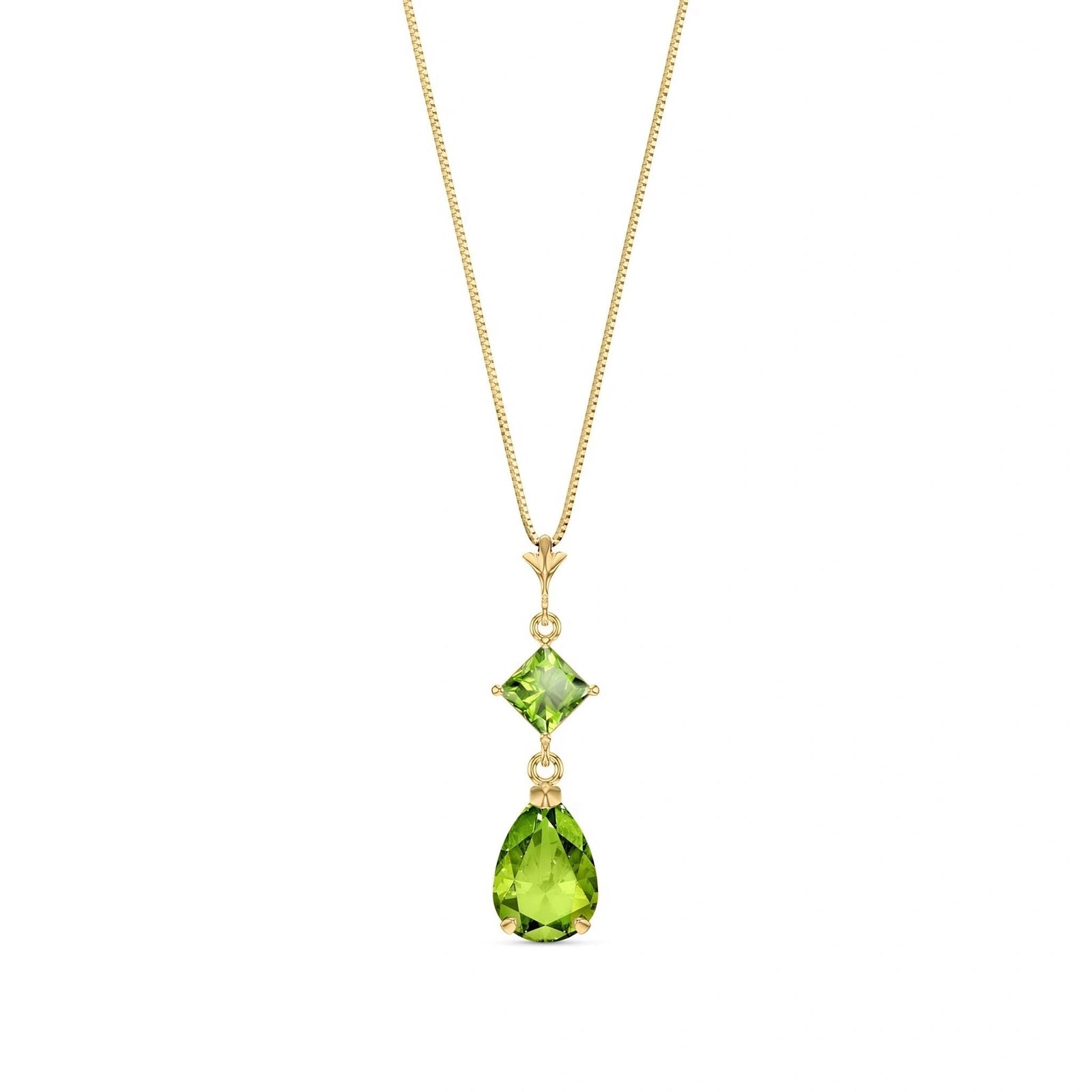 Yellow Gold Classic Necklace Citrine 10K — Palma