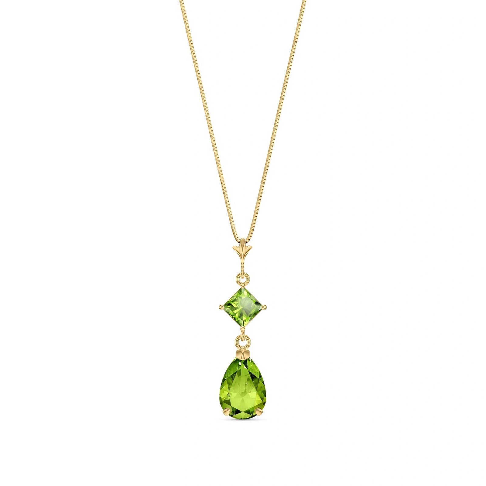 Yellow Gold Classic Necklace Citrine 10K — Palma