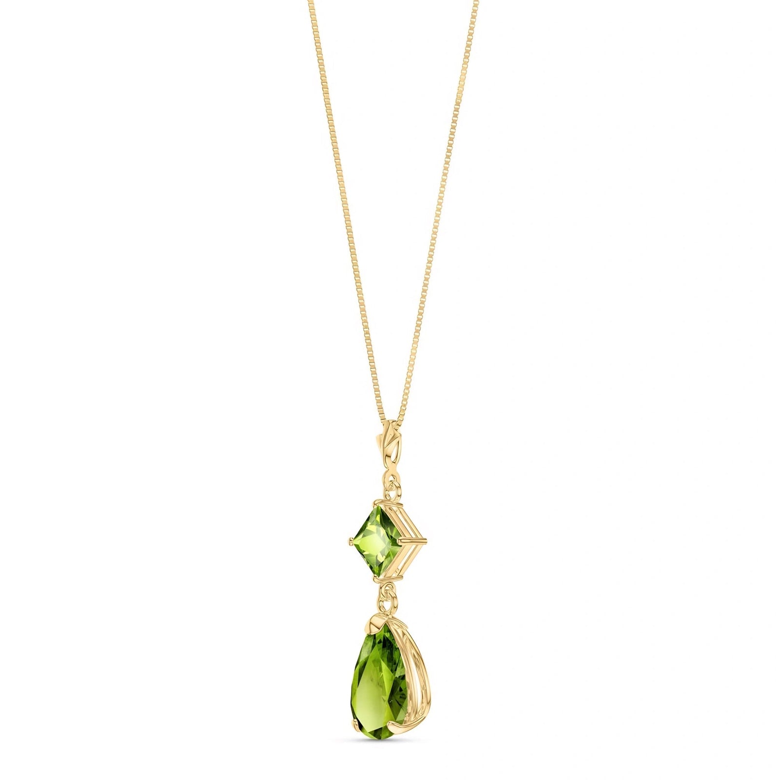 Yellow Gold Classic Necklace Citrine 10K — Palma