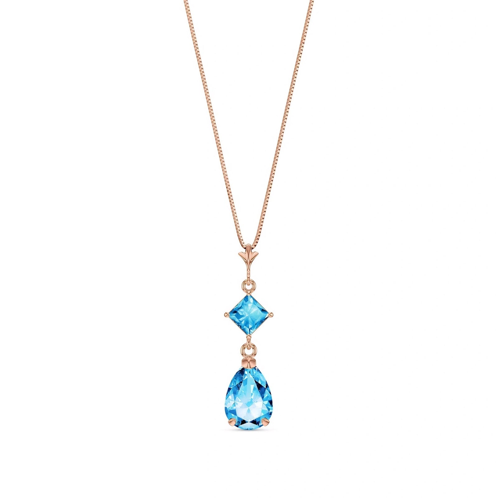 Rose Gold Classic Necklace Peridot 10K — Palma