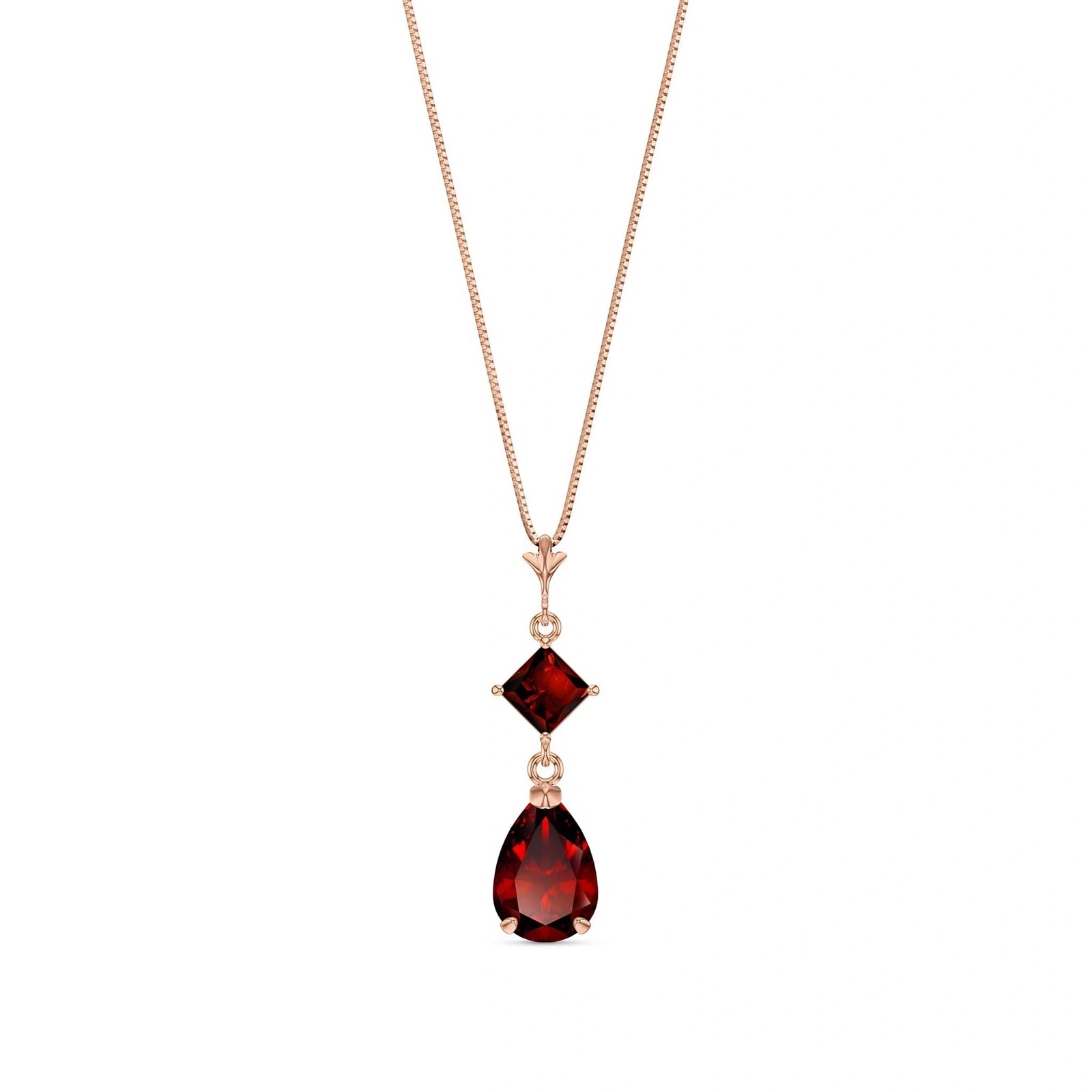 Rose Gold Classic Necklace Peridot 10K — Palma
