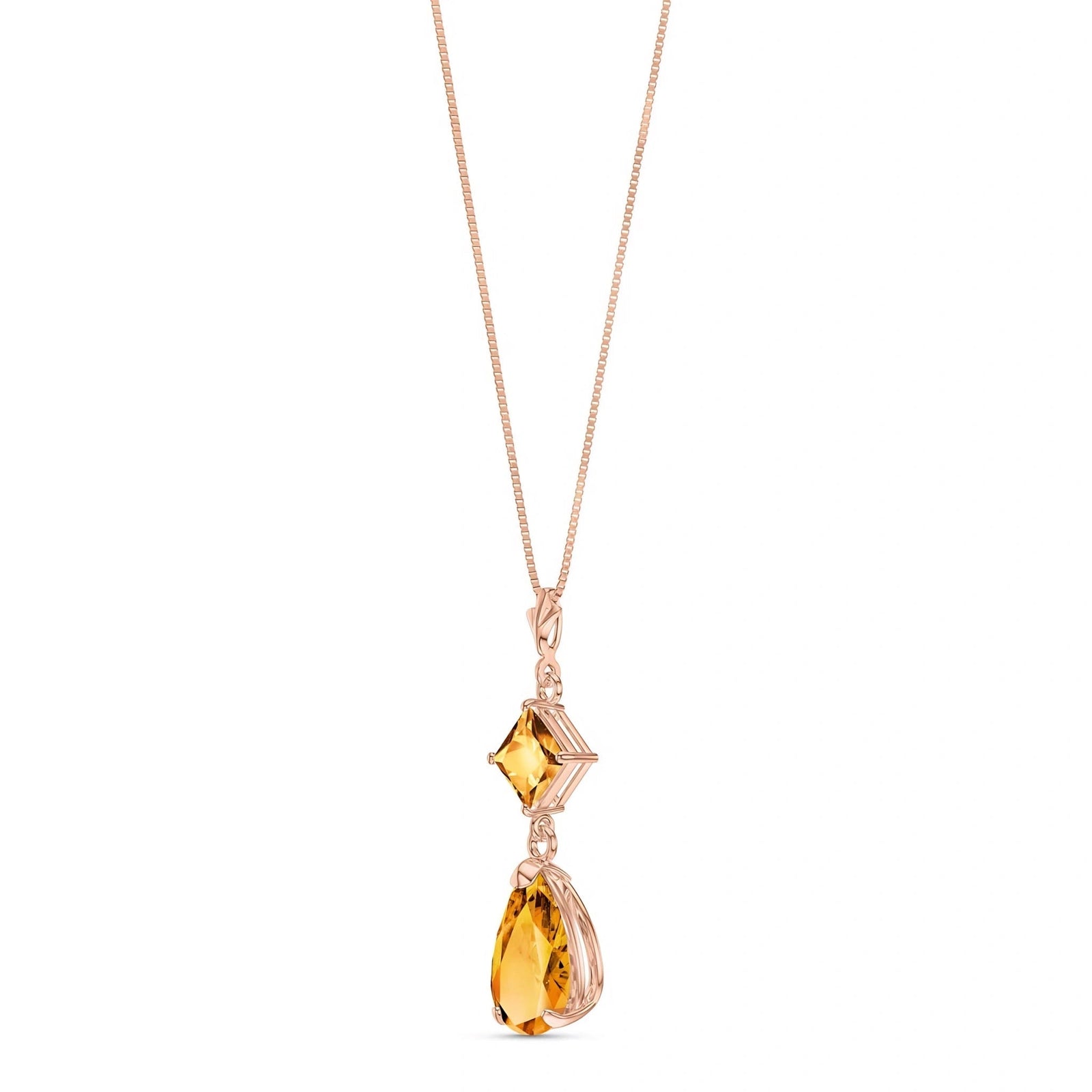 Rose Gold Classic Necklace Peridot 10K — Palma