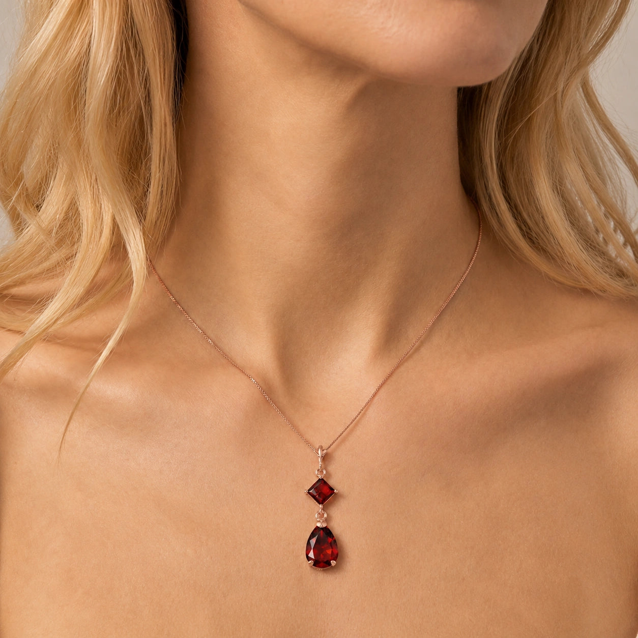 Rose Gold Classic Necklace Peridot 10K — Palma