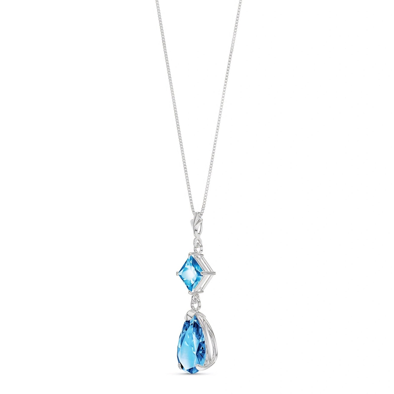 White Gold Classic Necklace Peridot 10K — Palma