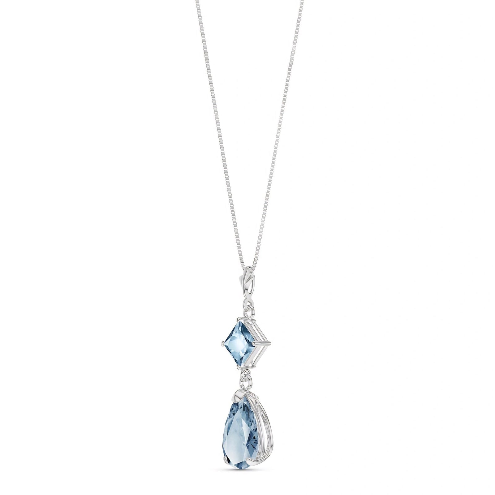 White Gold Classic Necklace Peridot 10K — Palma
