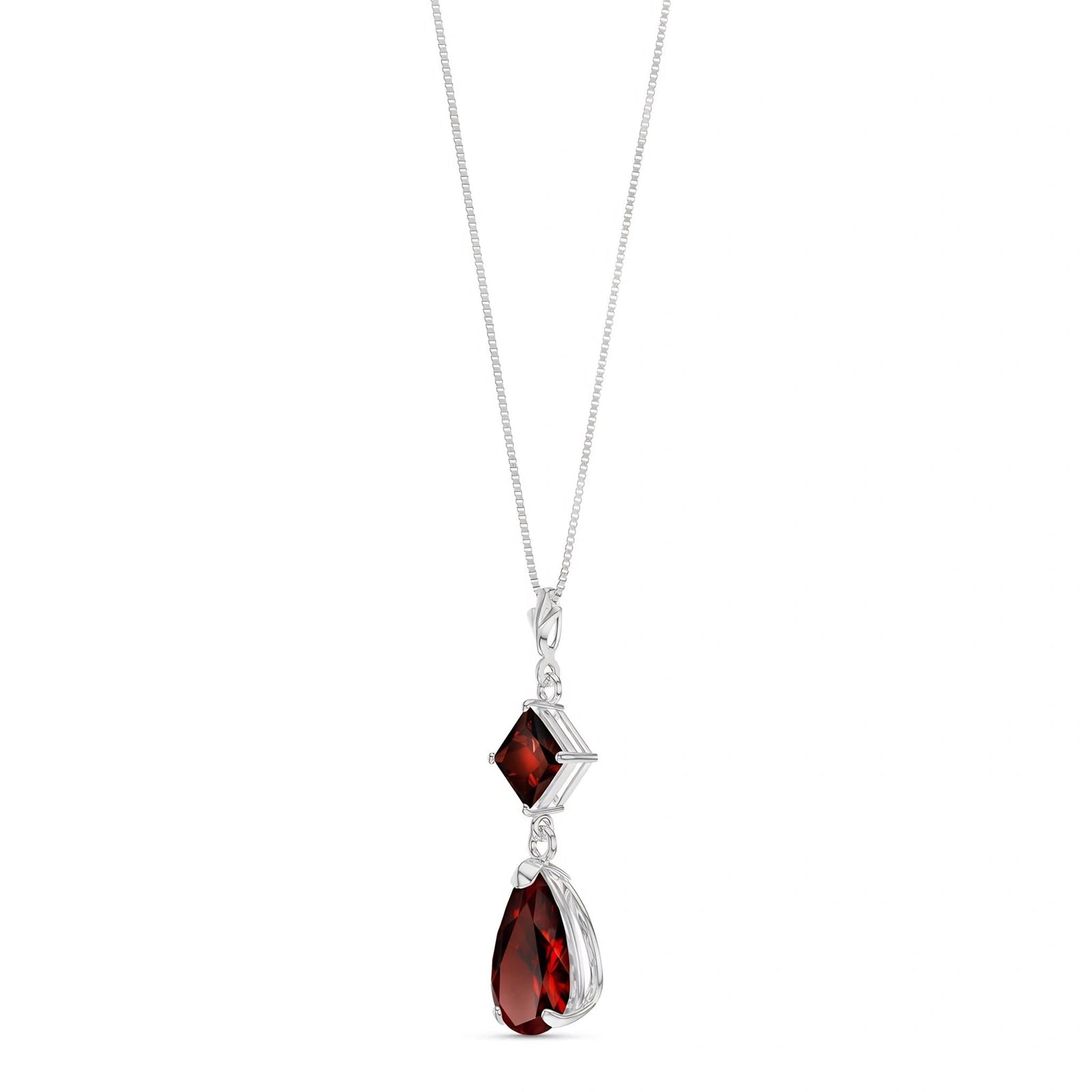 White Gold Classic Necklace Peridot 10K — Palma
