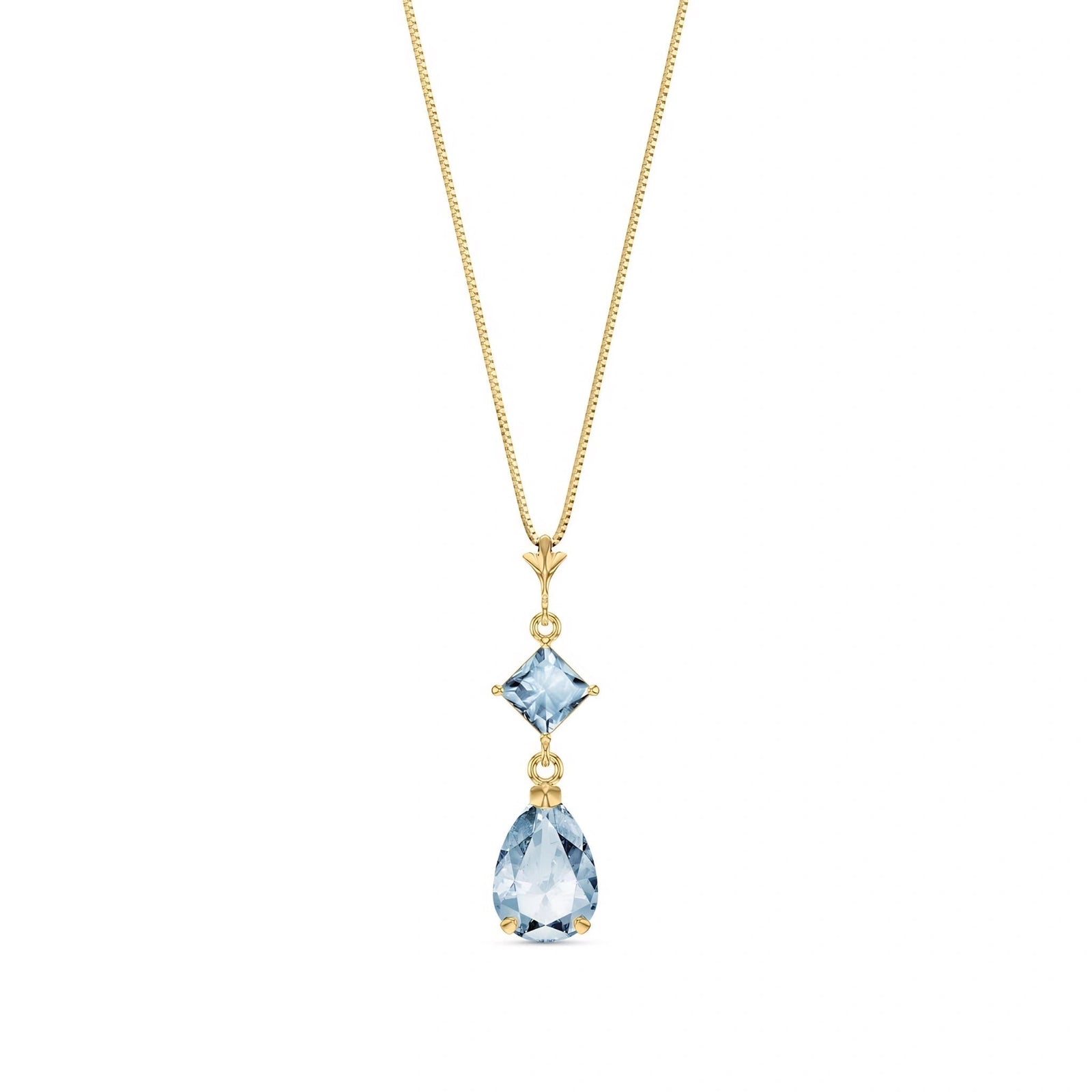 Yellow Gold Classic Necklace Peridot 10K — Palma