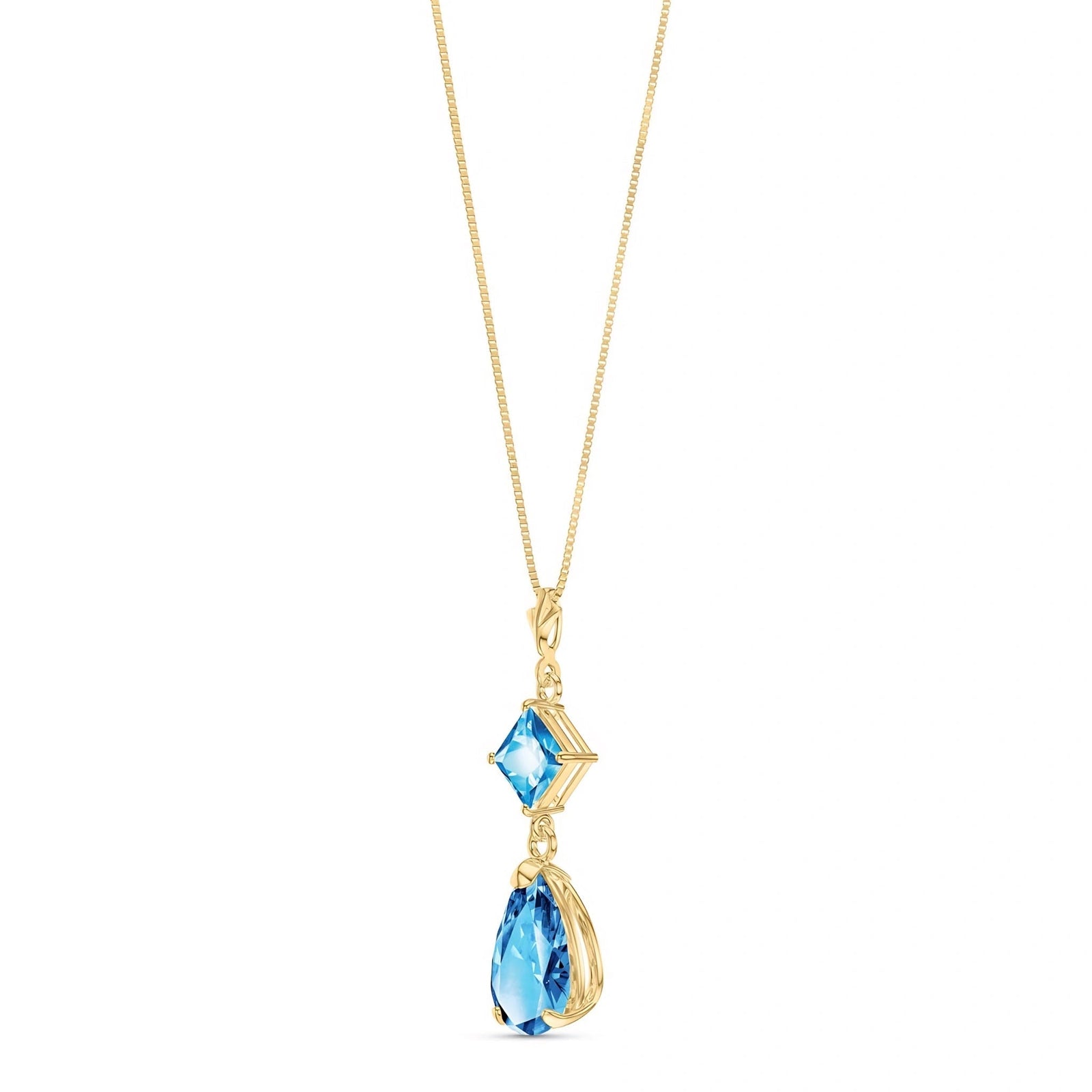 Yellow Gold Classic Necklace Peridot 10K — Palma