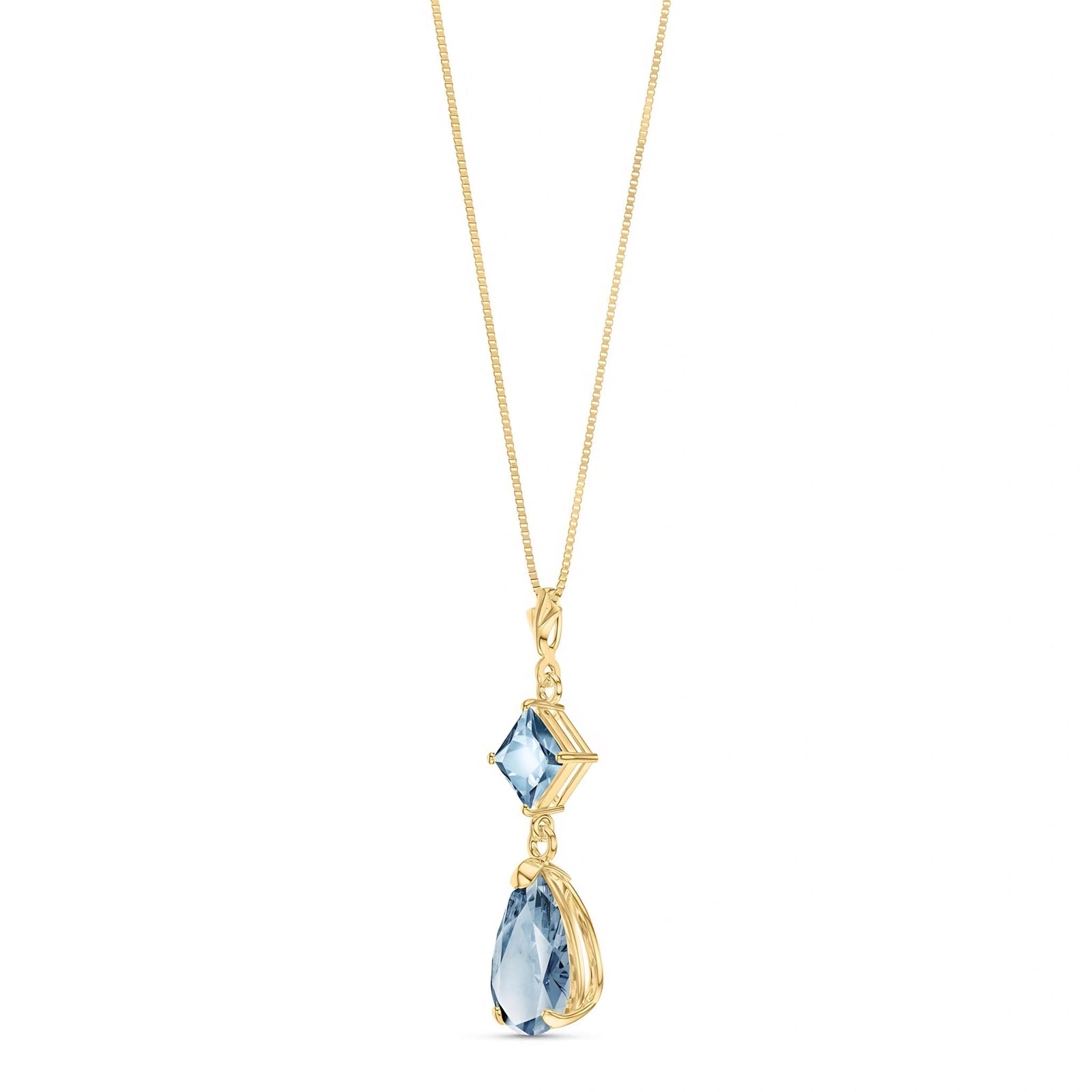Yellow Gold Classic Necklace Peridot 10K — Palma
