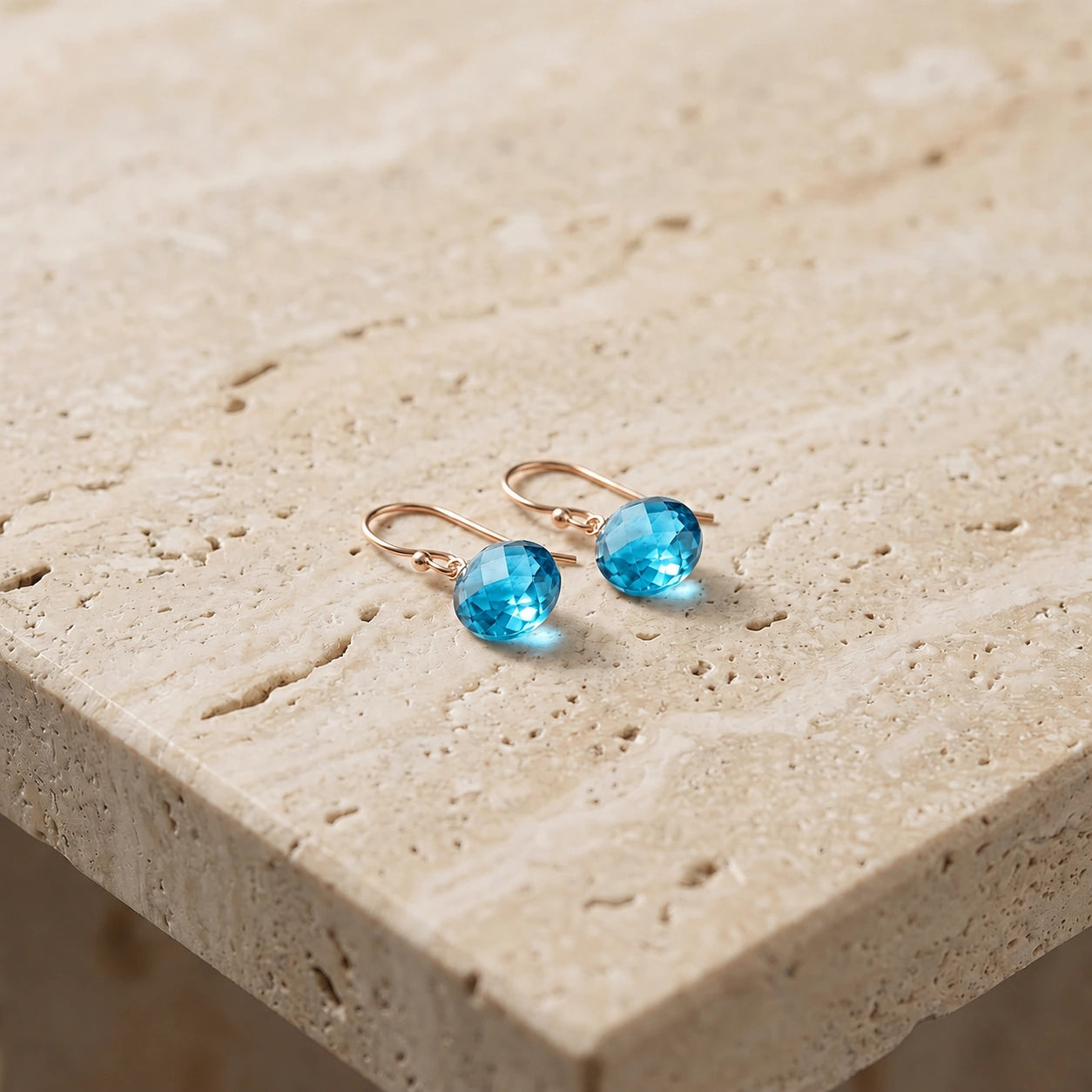 Rose Gold Blue Topaz — Gabriellina
