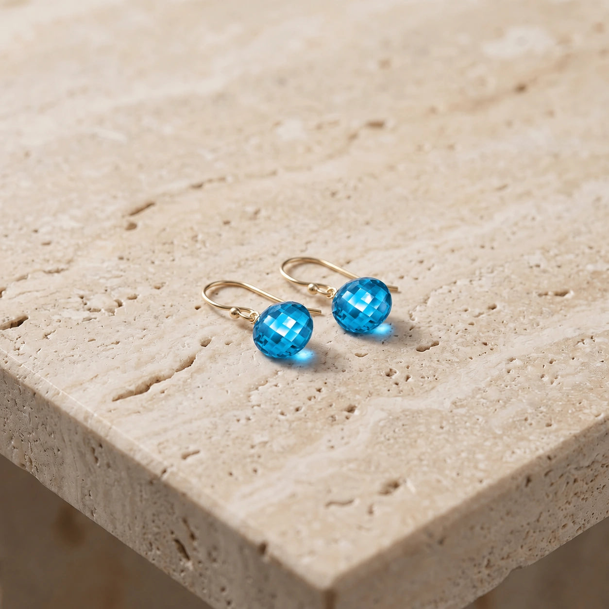 Yellow Gold Blue Topaz — Gabriellina
