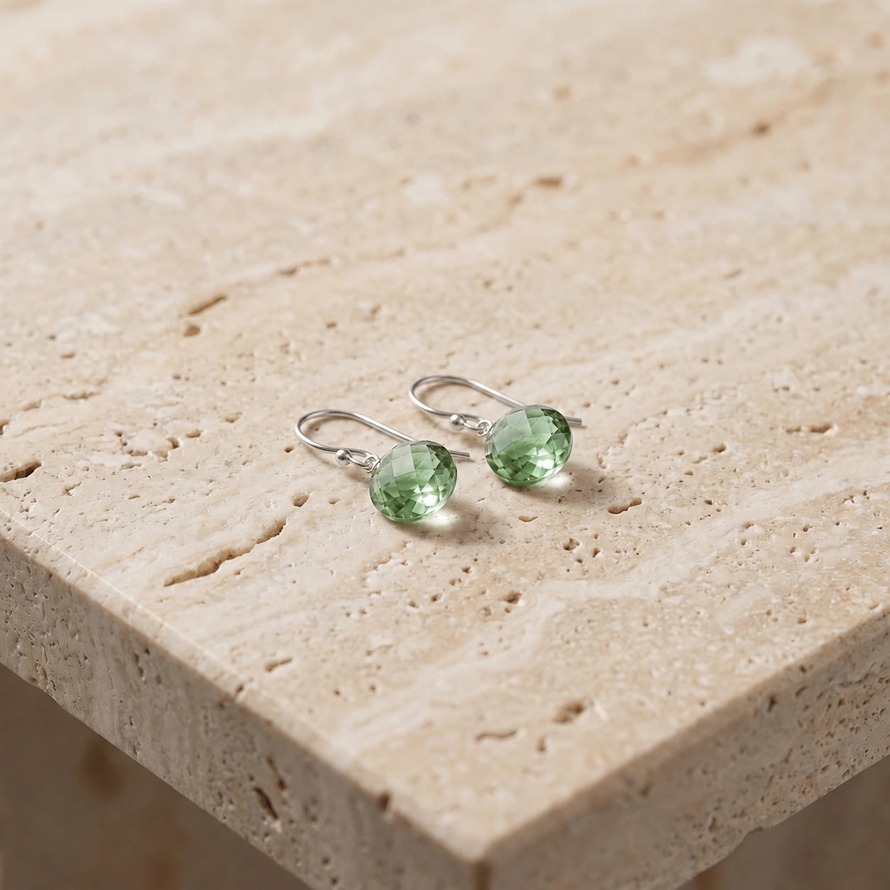 White Gold Green Amethyst — Gabriellina