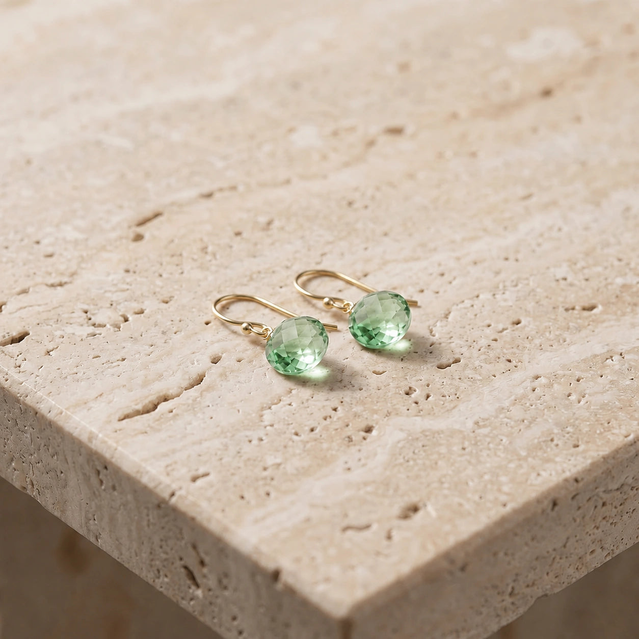 Yellow Gold Green Amethyst — Gabriellina