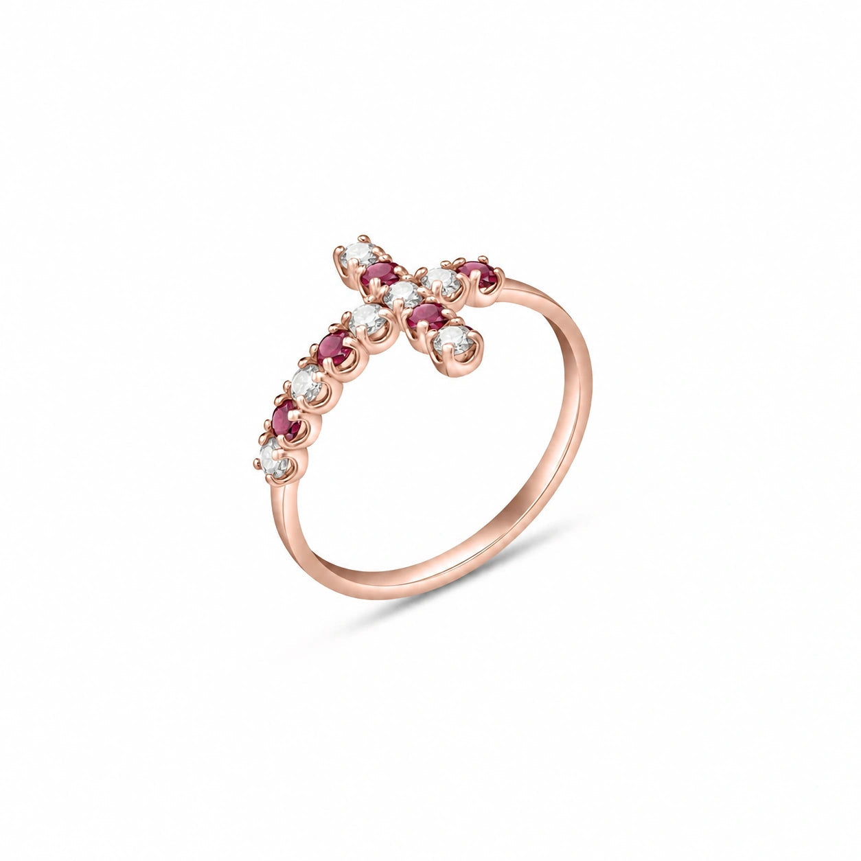 Rose Gold Ruby & Diamond — Gaia