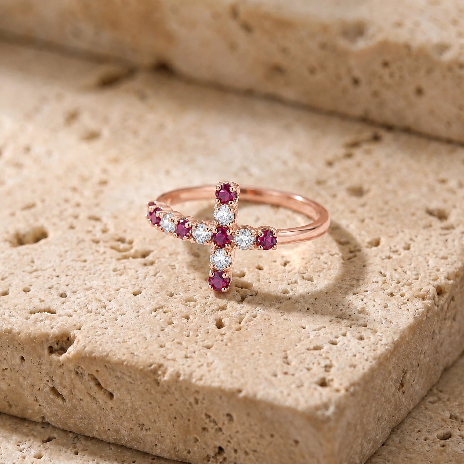Rose Gold Ruby & Diamond — Gaia