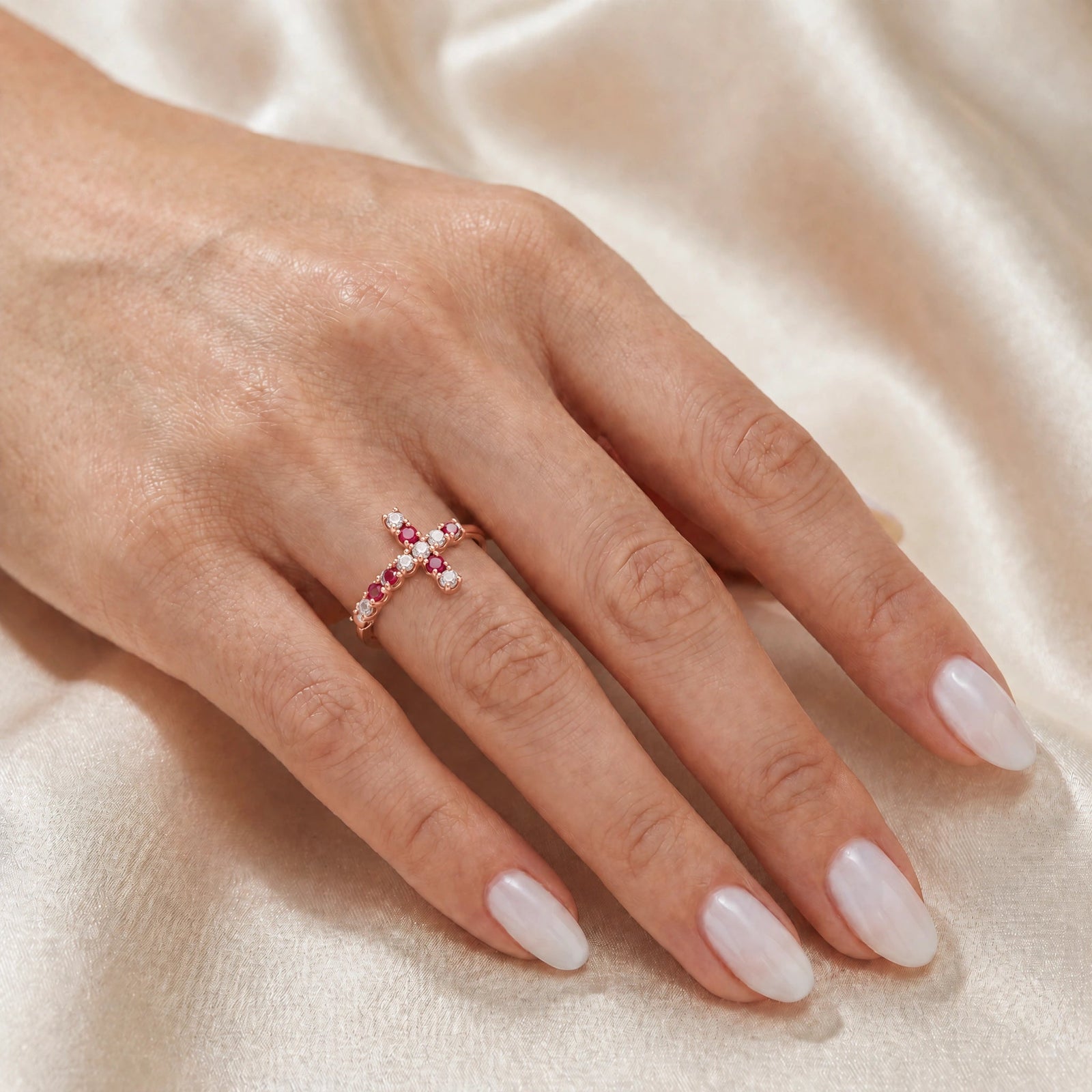 Rose Gold Ruby & Diamond — Gaia
