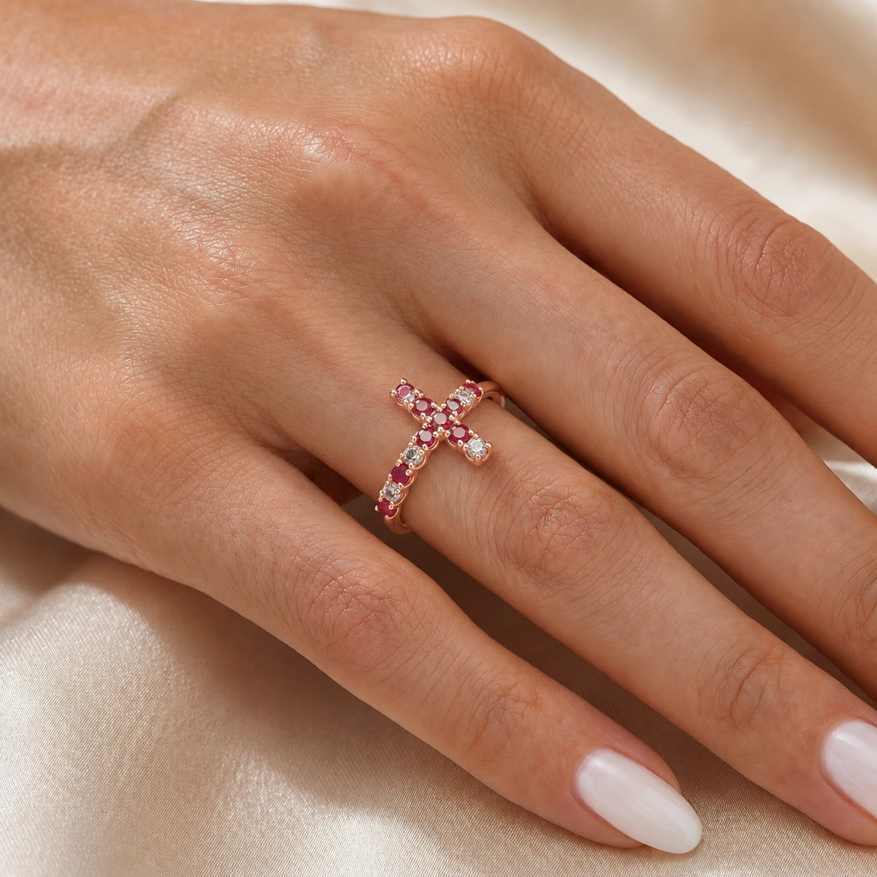 Rose Gold Ruby & Diamond — Gaia