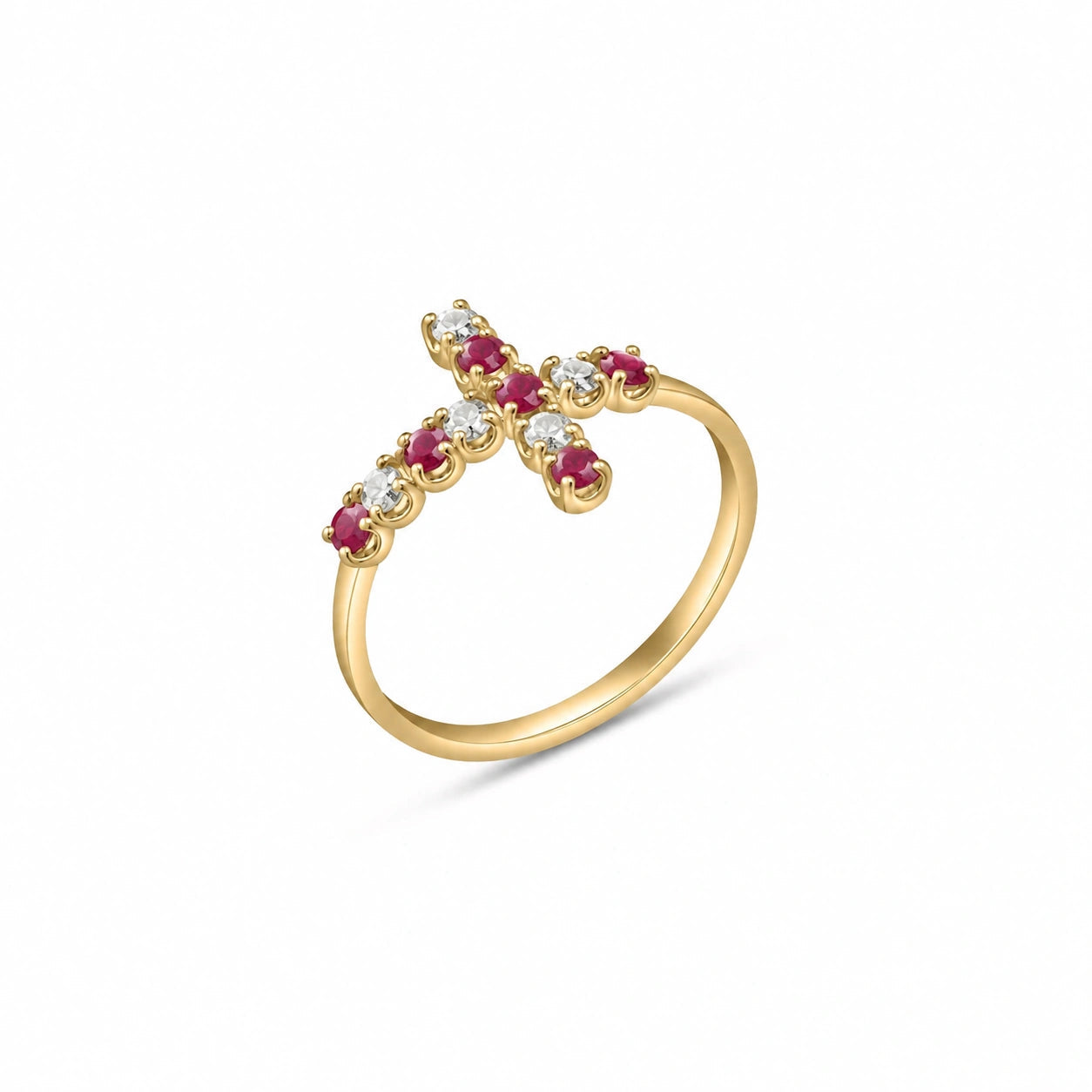 Yellow Gold Ruby & Diamond — Gaia