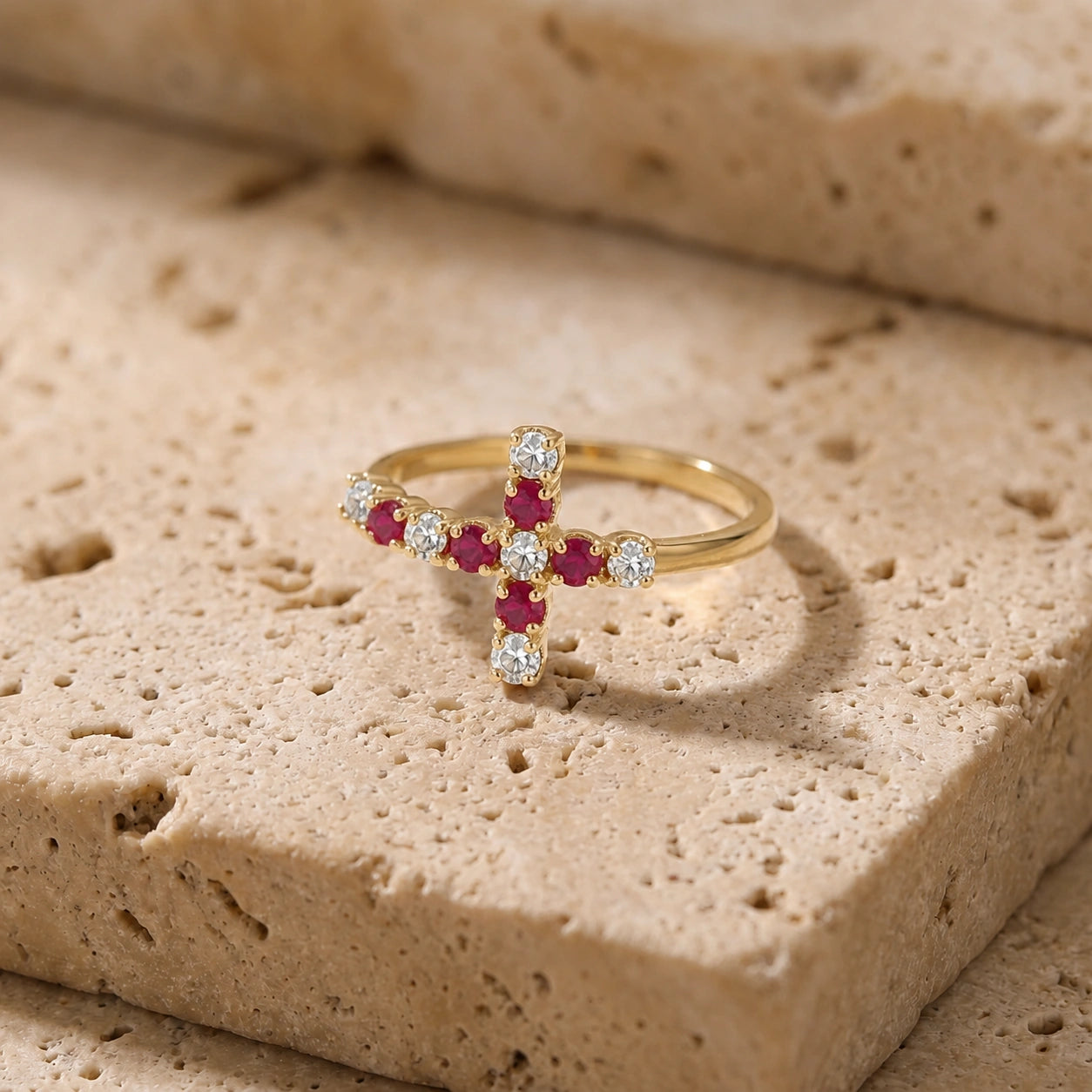 Yellow Gold Ruby & Diamond — Gaia