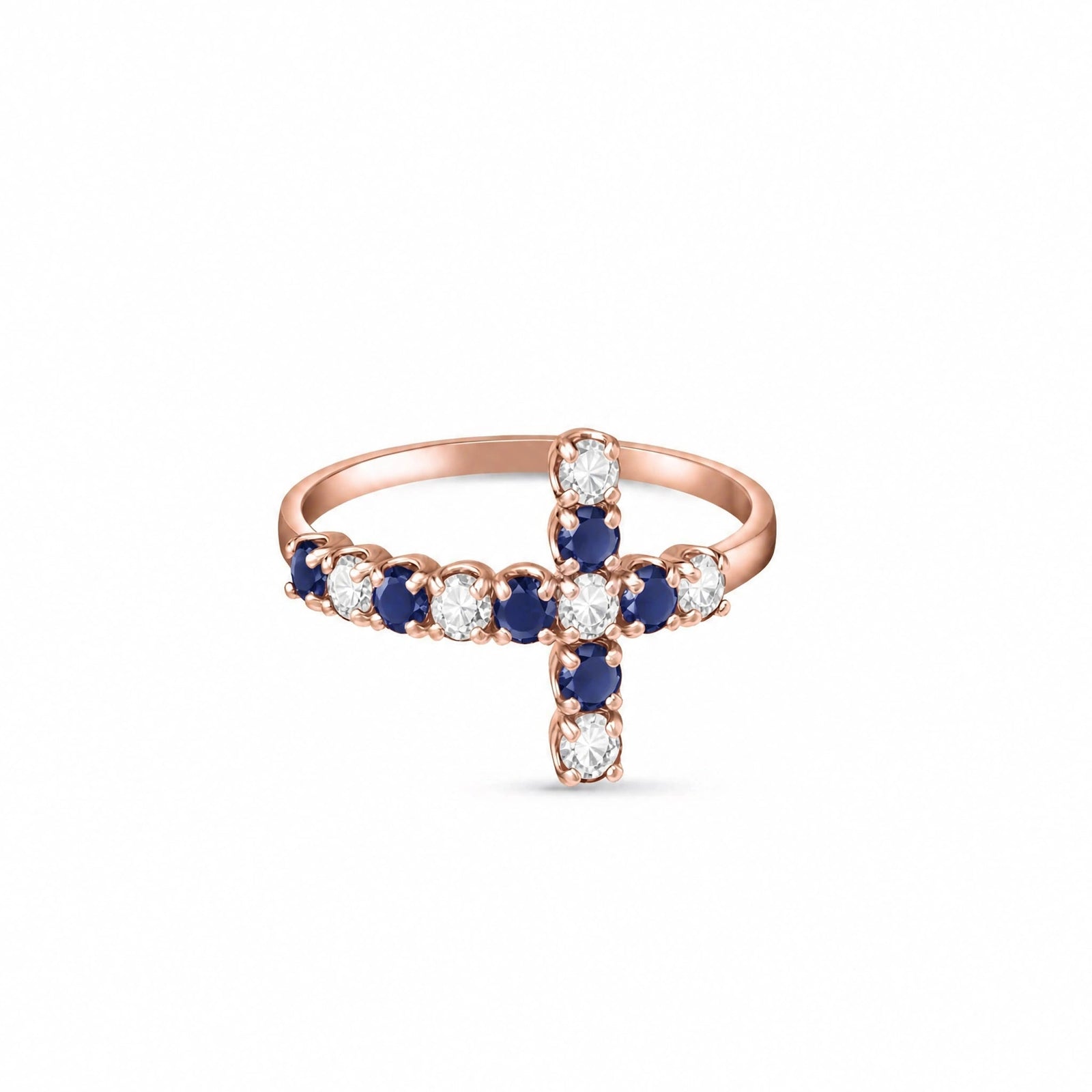 Rose Gold Sapphire & Diamond — Gaia