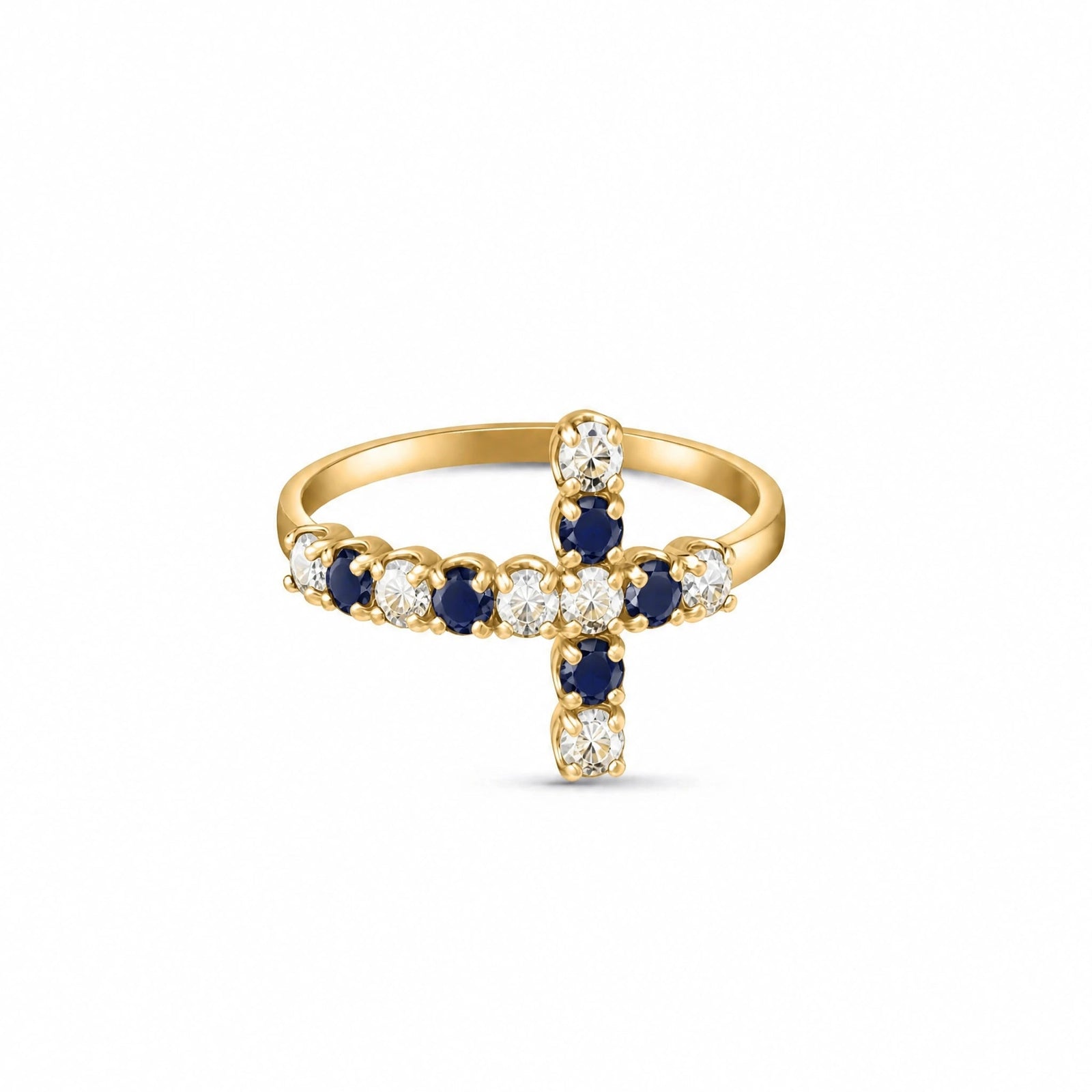 Yellow Gold Sapphire & Diamond — Gaia