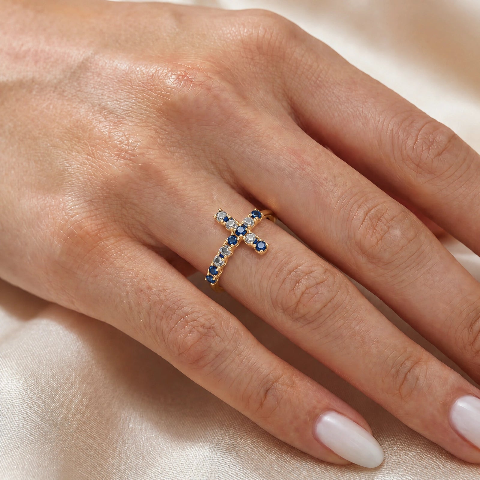 Yellow Gold Sapphire & Diamond — Gaia