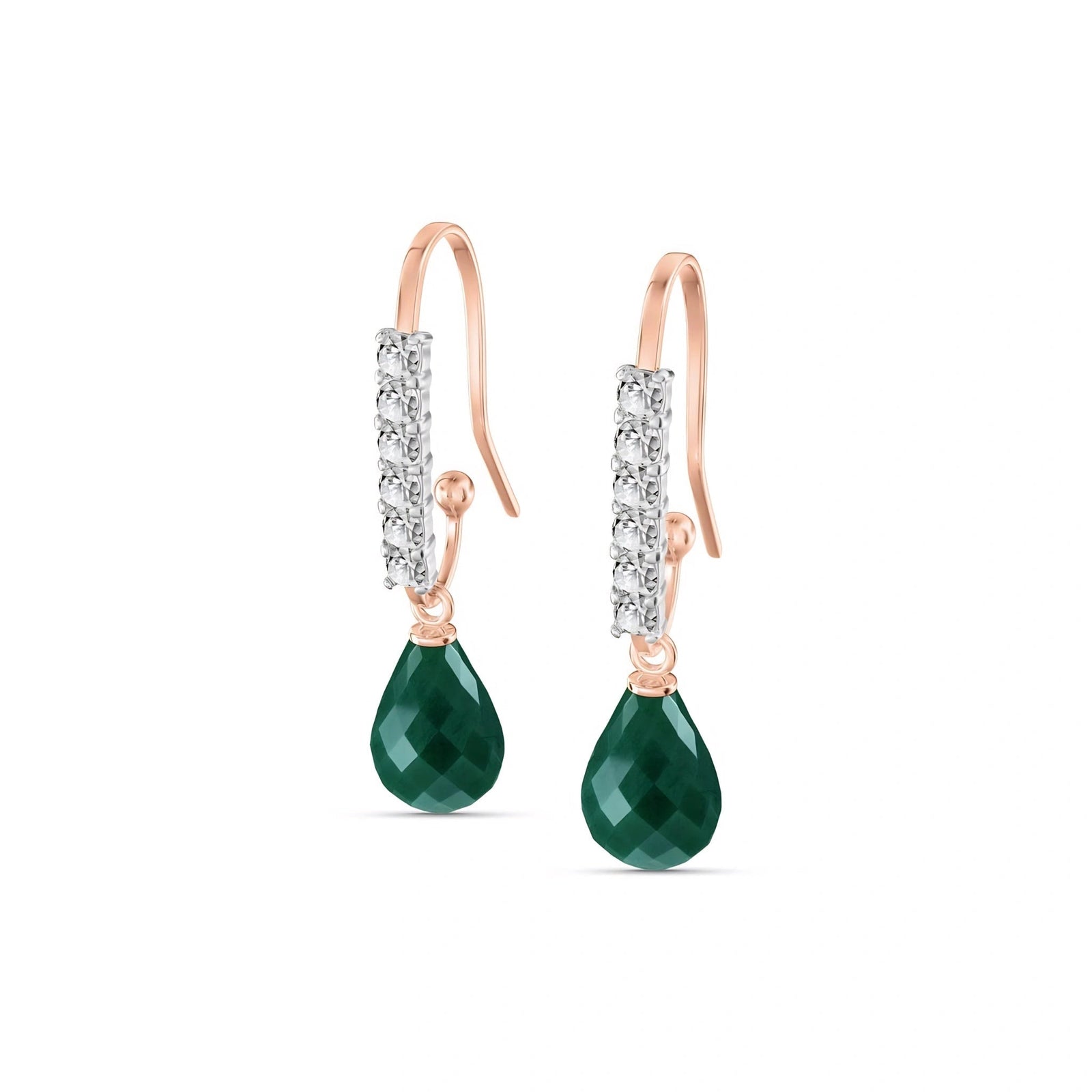 Rose Gold Emerald & Diamond — Galiana