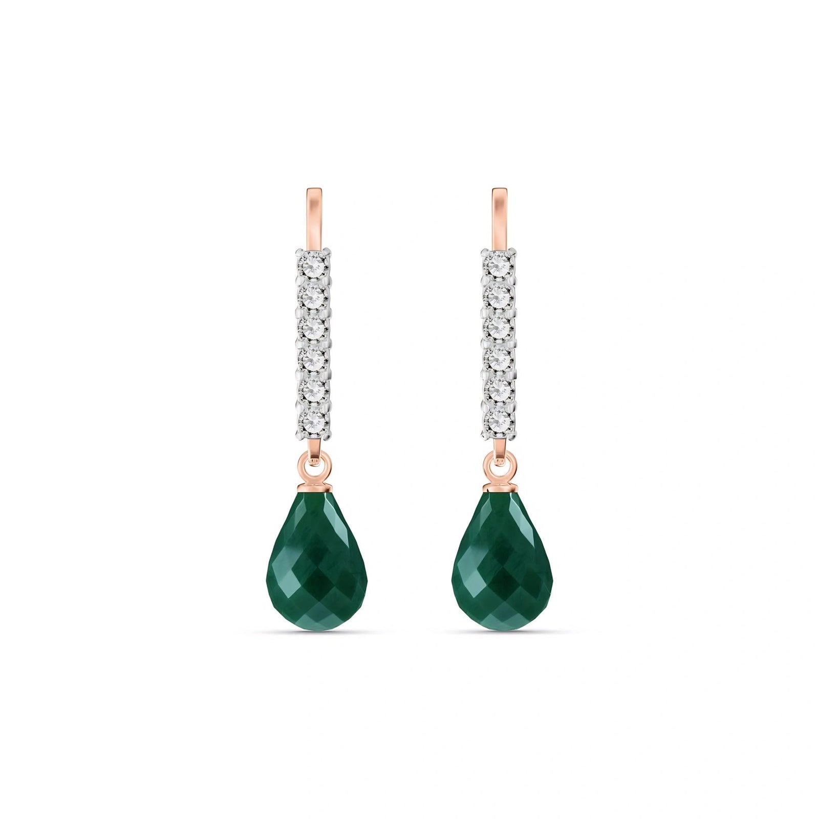 Rose Gold Emerald & Diamond — Galiana