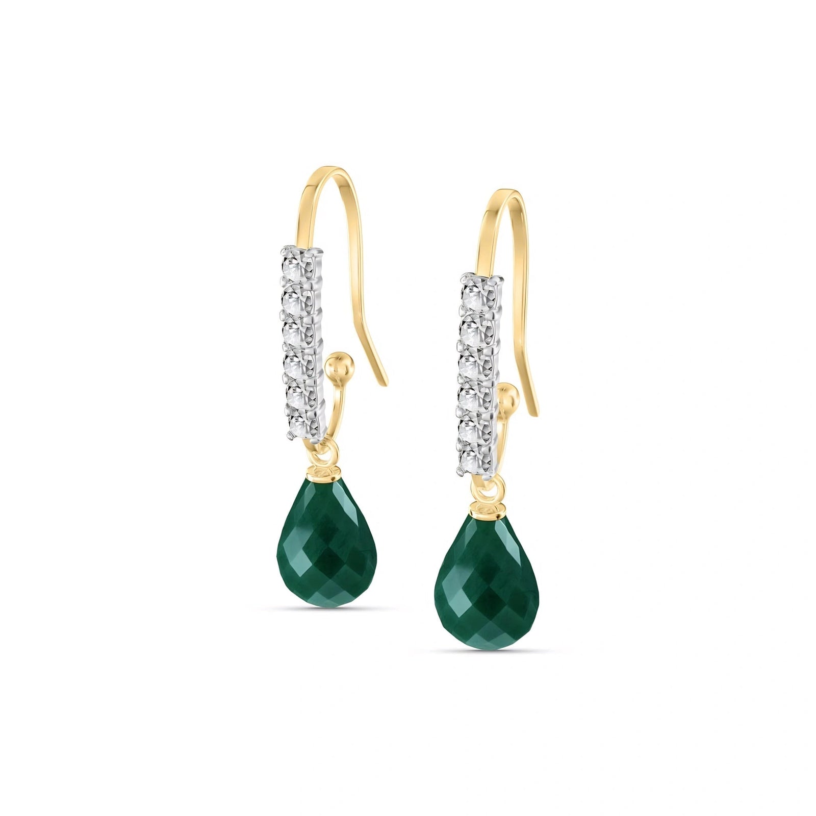 Yellow Gold Emerald & Diamond — Galiana