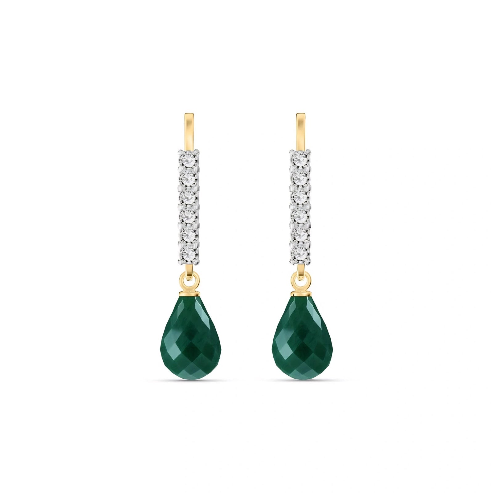 Yellow Gold Emerald & Diamond — Galiana