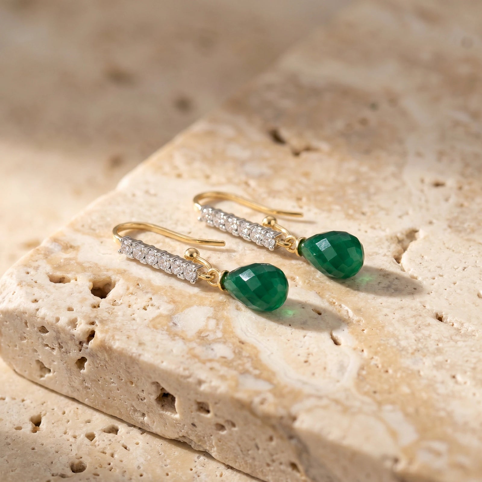 Yellow Gold Emerald & Diamond — Galiana