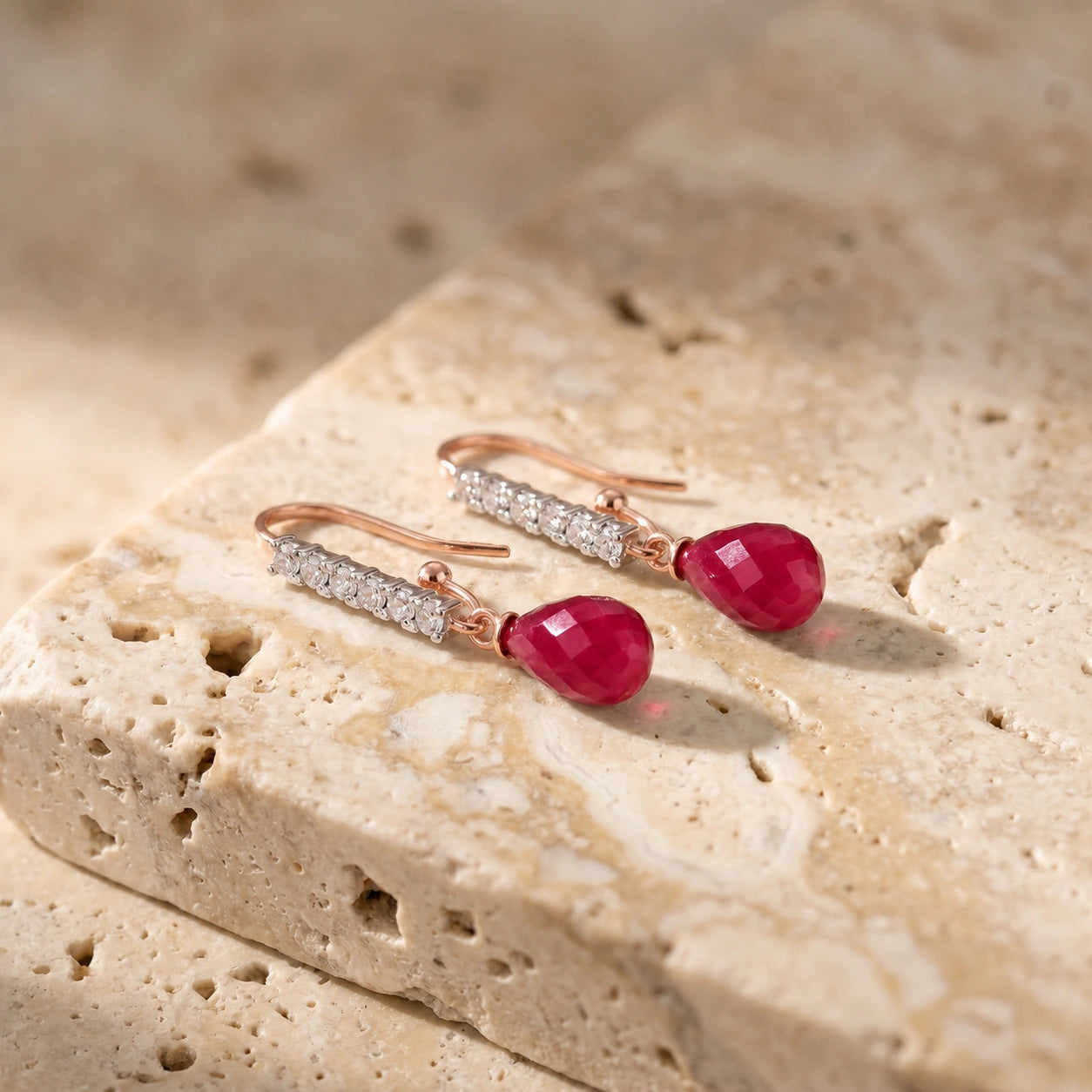 Rose Gold Ruby & Diamond — Galiana
