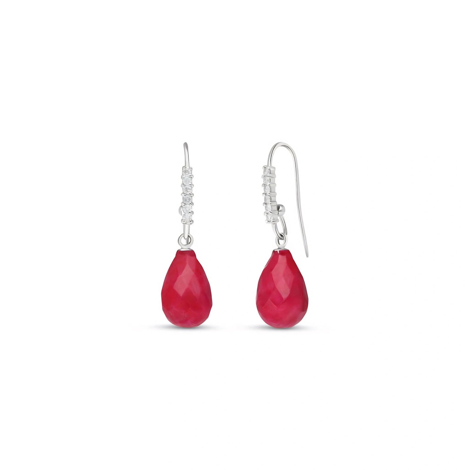 White Gold Ruby & Diamond — Galiana