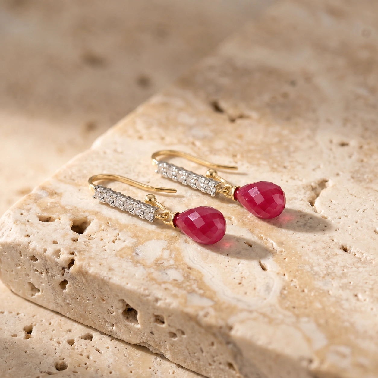 Yellow Gold Ruby & Diamond — Galiana