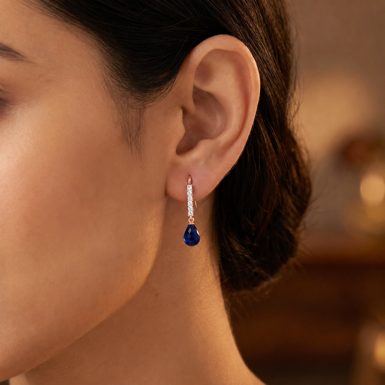 Rose Gold Sapphire & Diamond — Galiana