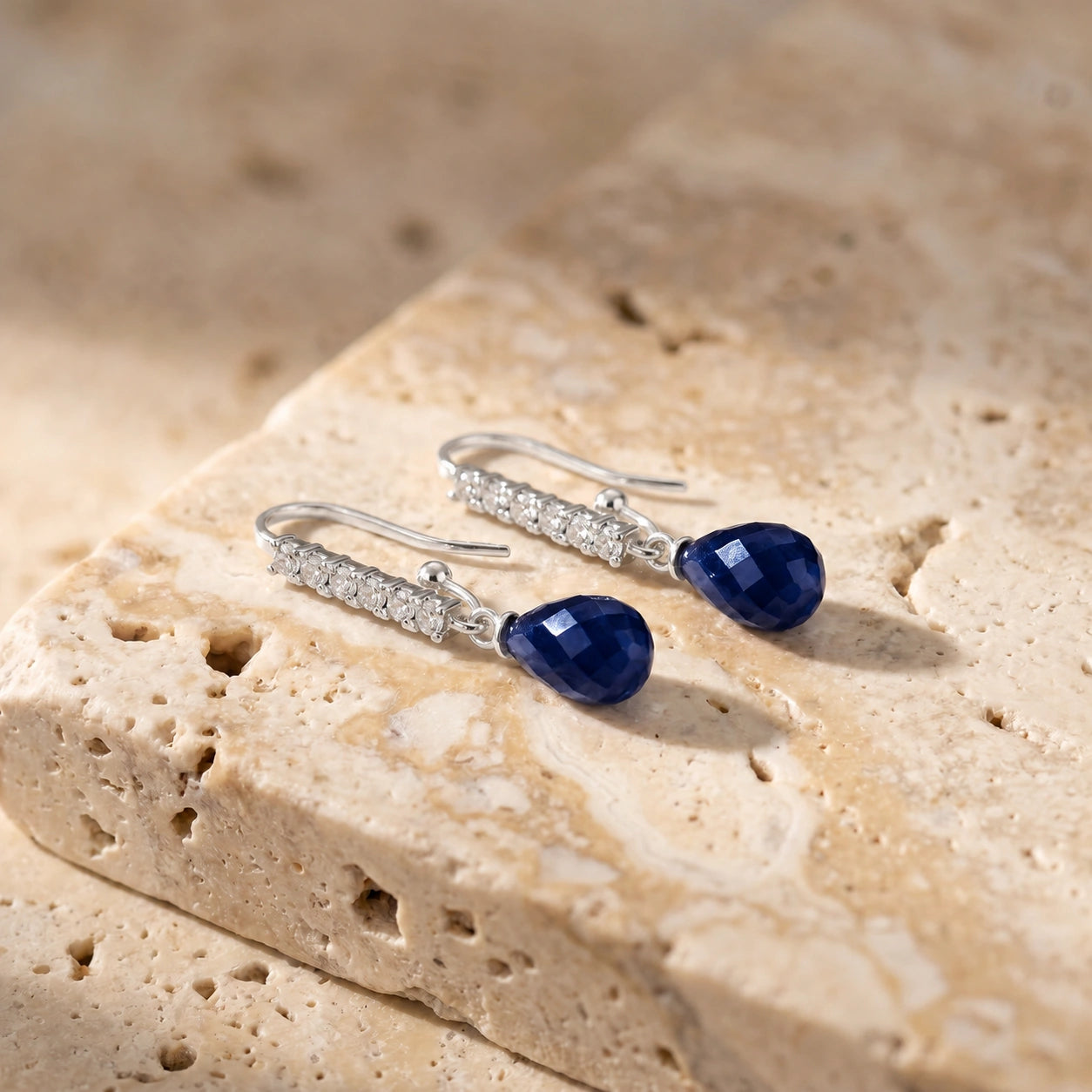 White Gold Sapphire & Diamond — Galiana