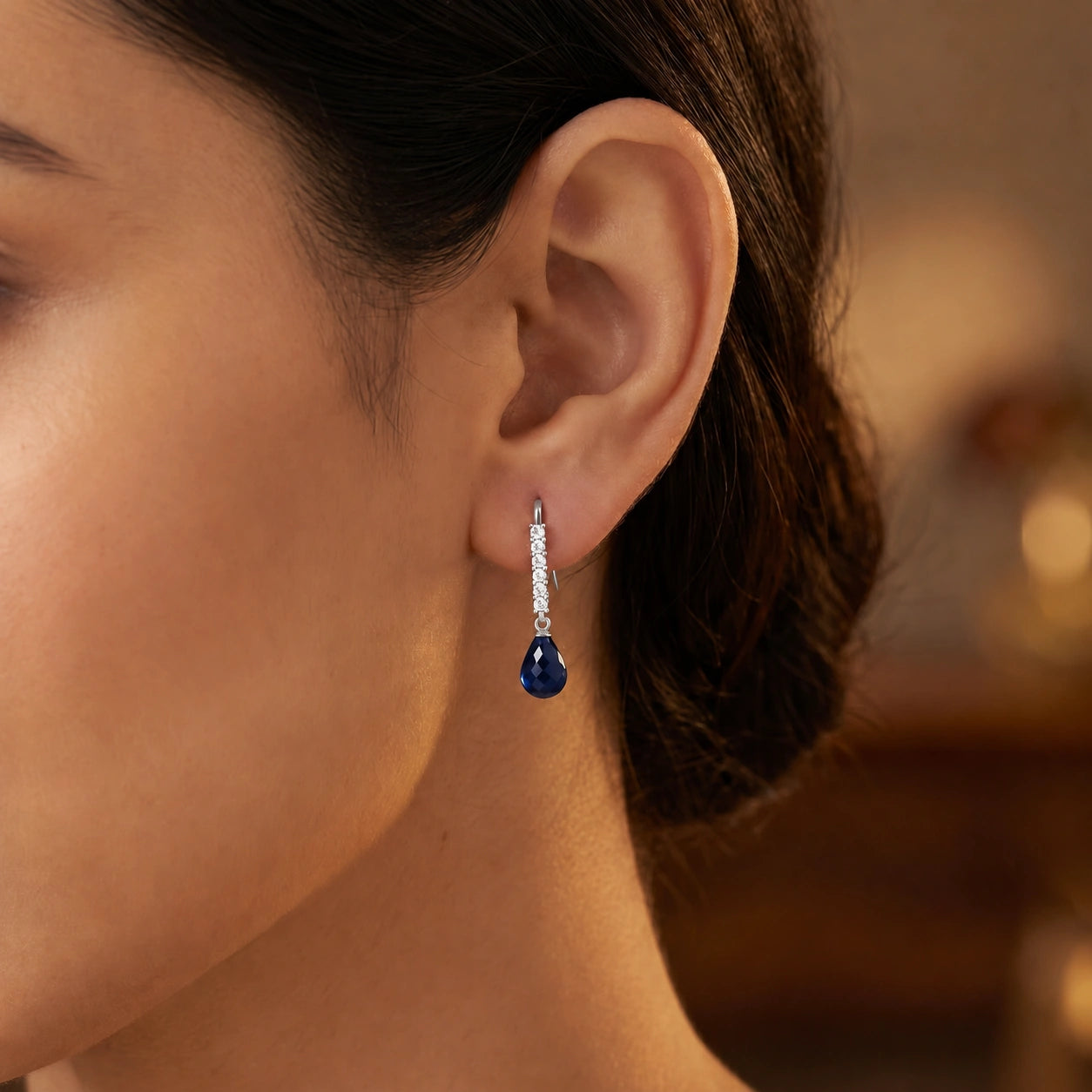 White Gold Sapphire & Diamond — Galiana