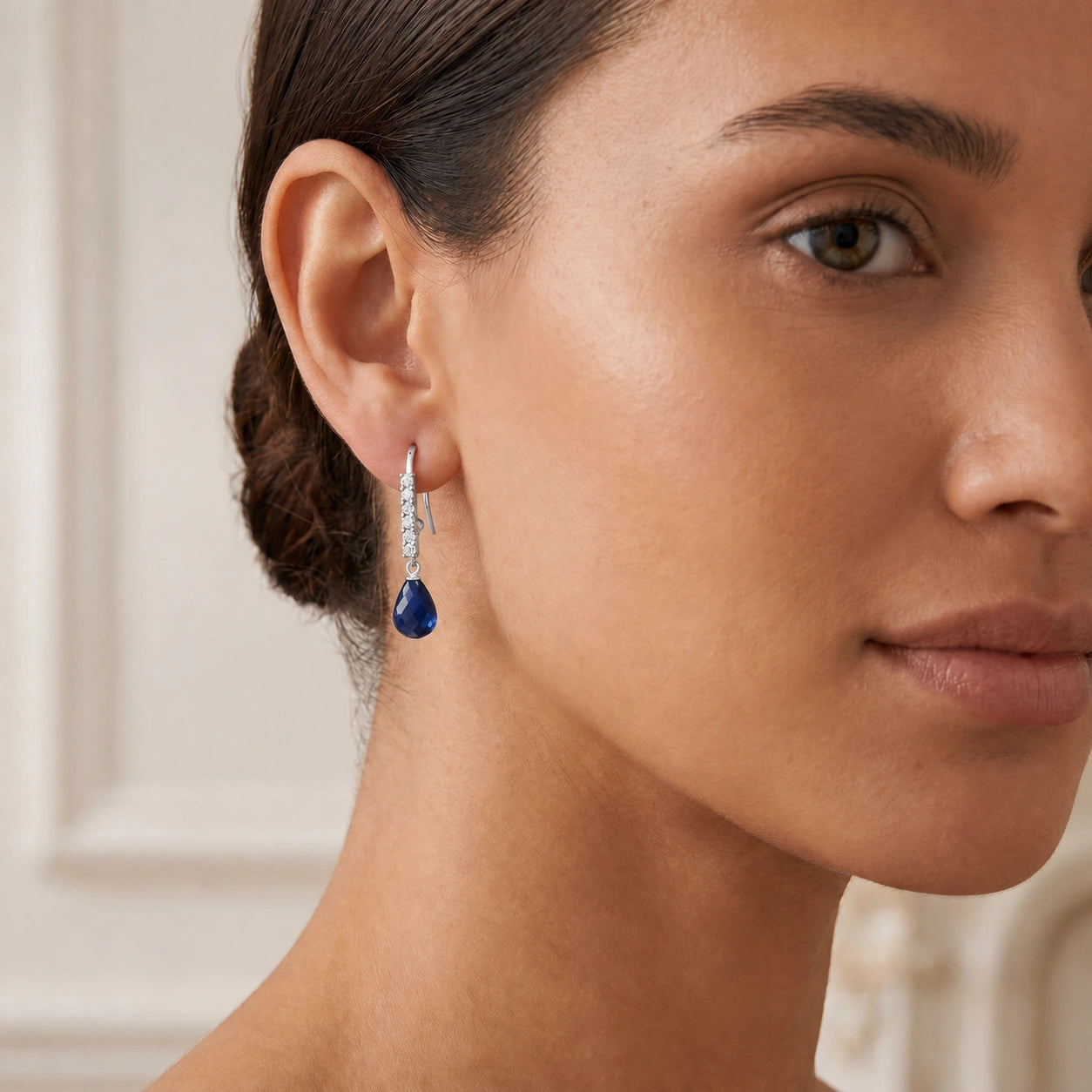 White Gold Sapphire & Diamond — Galiana