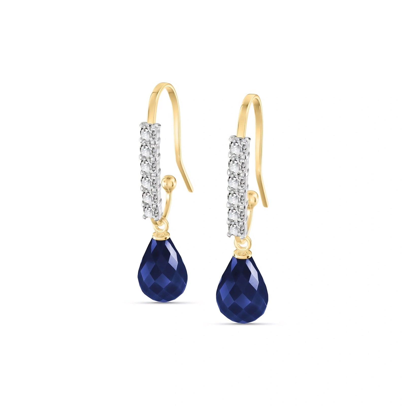 Yellow Gold Sapphire & Diamond — Galiana