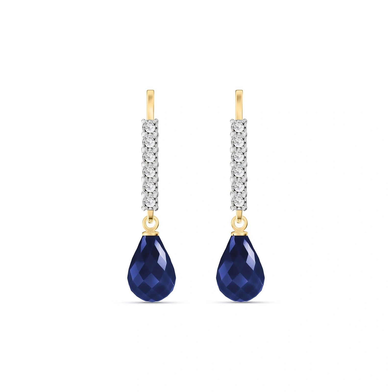 Yellow Gold Sapphire & Diamond — Galiana
